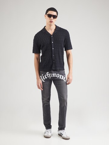 John Richmond Slimfit Farmer - fekete