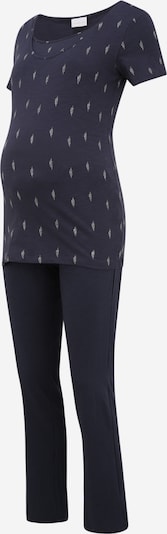 MAMALICIOUS Pyjama 'Bea Nell' in marine / weiß, Produktansicht
