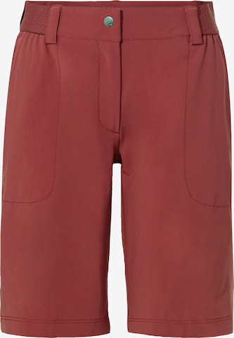VAUDE Regular Outdoor trousers 'Farley' in Red: front
