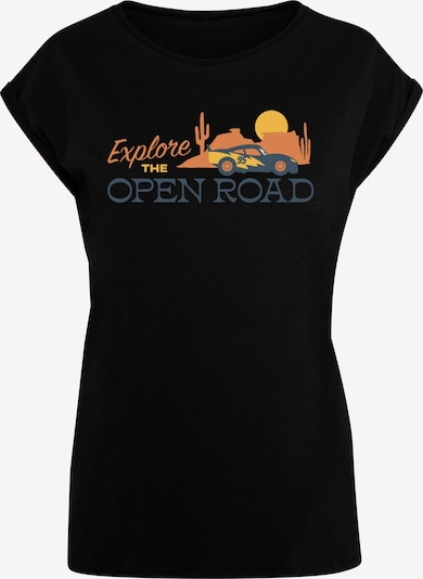 ABSOLUTE CULT T-Shirt 'Cars - Explore The Open Road' in rauchblau / gelb / orange / schwarz, Produktansicht
