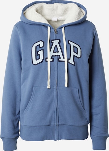 GAP Zip-Up Hoodie in Blue: front