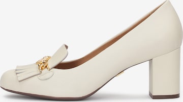 Kazar - Zapatos con plataforma en beige: frente