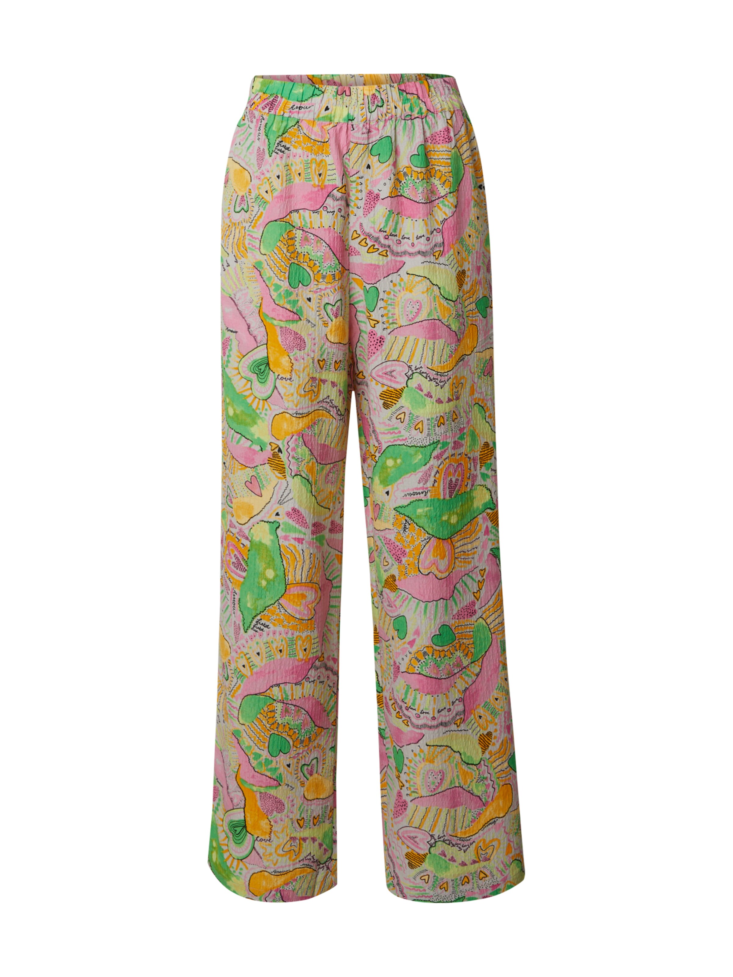Wide leg Pantaloni di Monki in colori misti: frontale