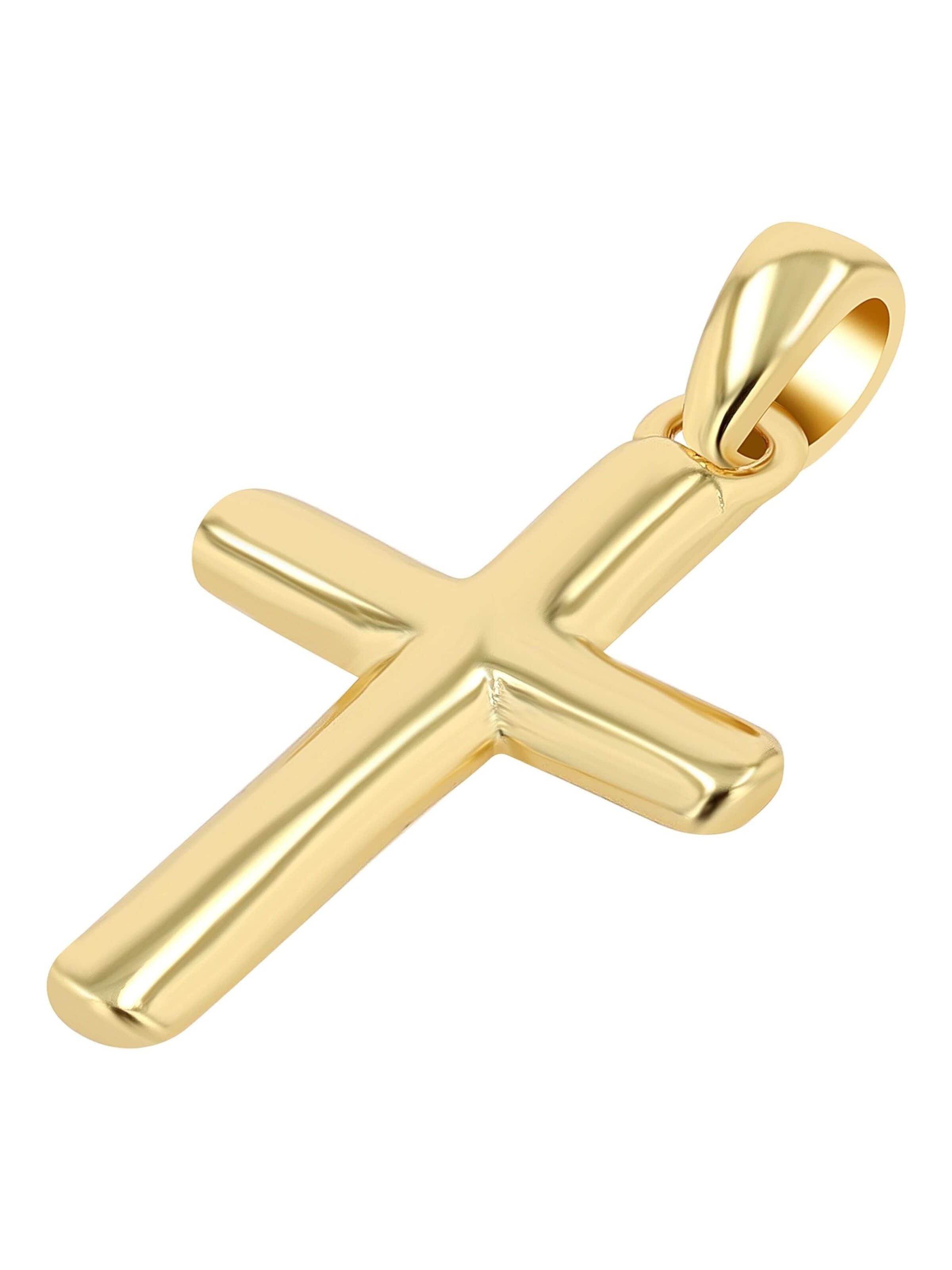 Akzent Pendant '"Esther" aus 925 Sterlingsilber, rhodiniert, langlebig' in Gold: front