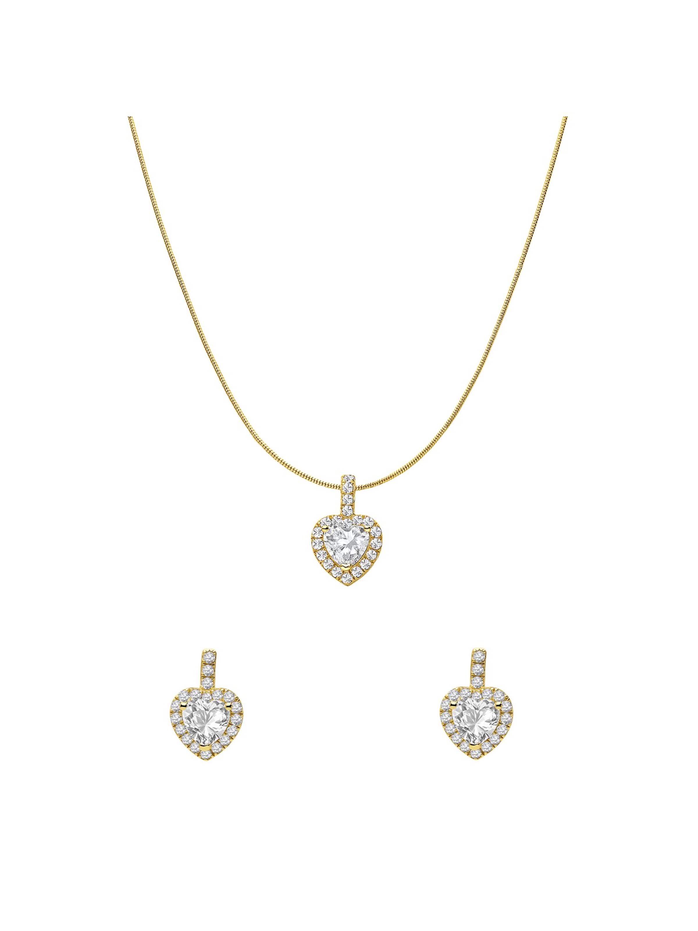 Lucardi Sieraden set in Goud: voorkant