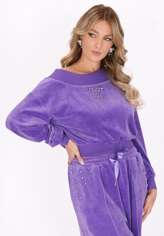 faina Свитшот 'Fashion Look' в Лиловый: спереди