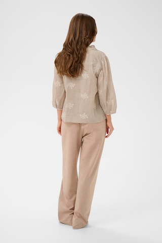 Cream Bluse in Braun