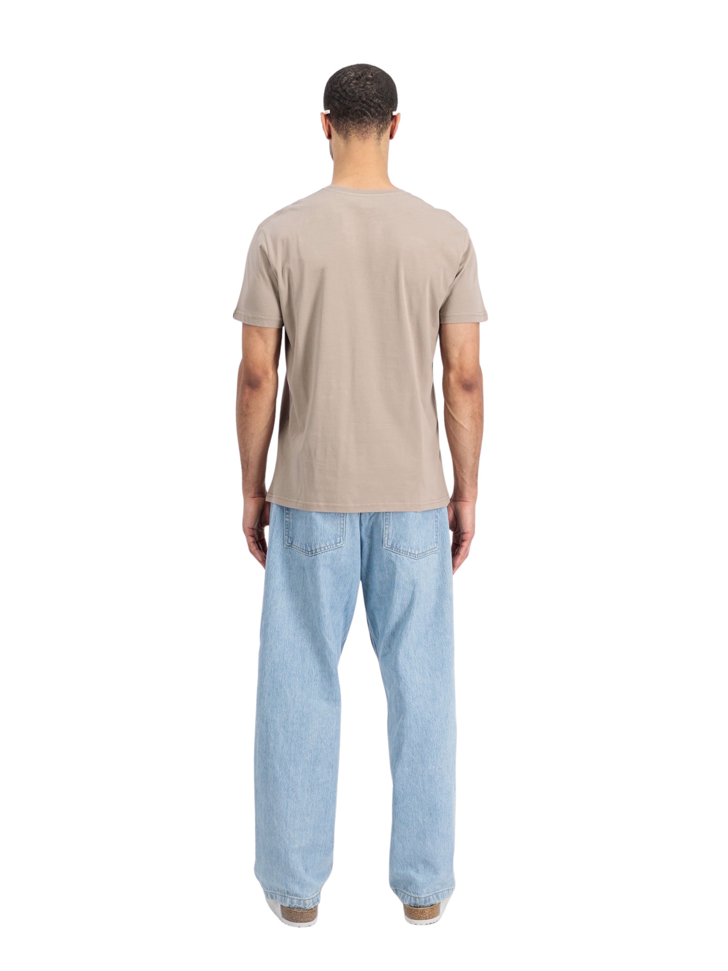 ALPHA INDUSTRIES T-Shirt 'Basic' in Beige