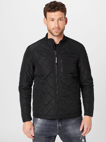 REPLAYPrijelazna jakna 'Saber' - crna boja: prednji dio