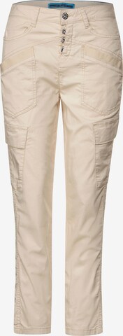 STREET ONE Loose fit Cargo Pants in Beige: front