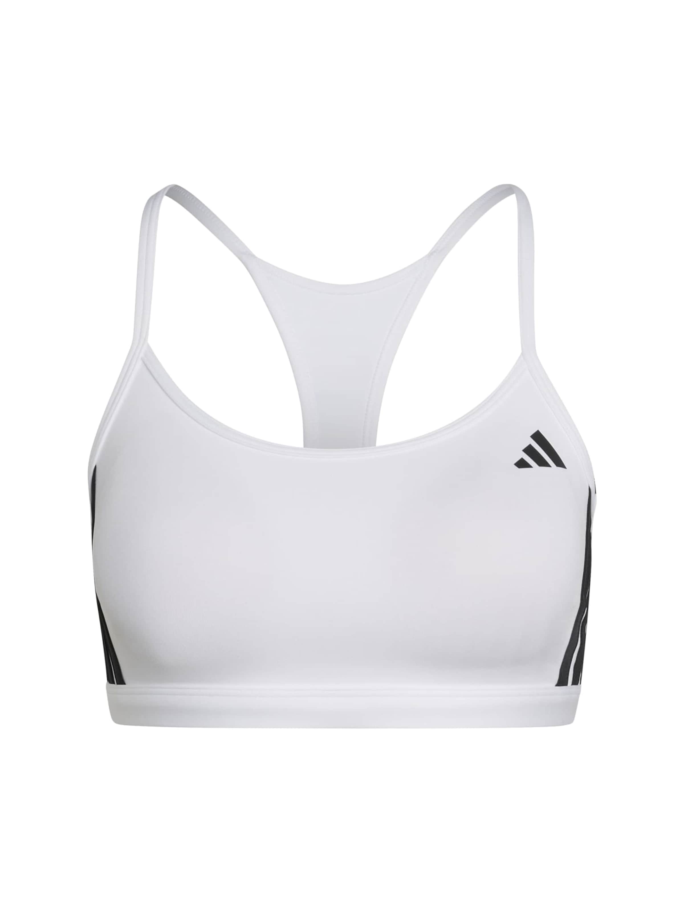 ADIDAS PERFORMANCE Sporta krūšturis 'OPT ESS' pieejams XS, krāsa - melns / balts, Preces skats