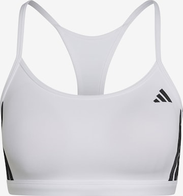 ADIDAS PERFORMANCE Bustier Urheilurintaliivit 'OPT ESS' värissä valkoinen: etupuoli