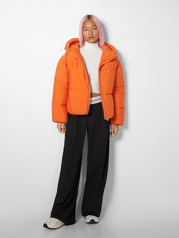Bershka Winter jacket in Orange