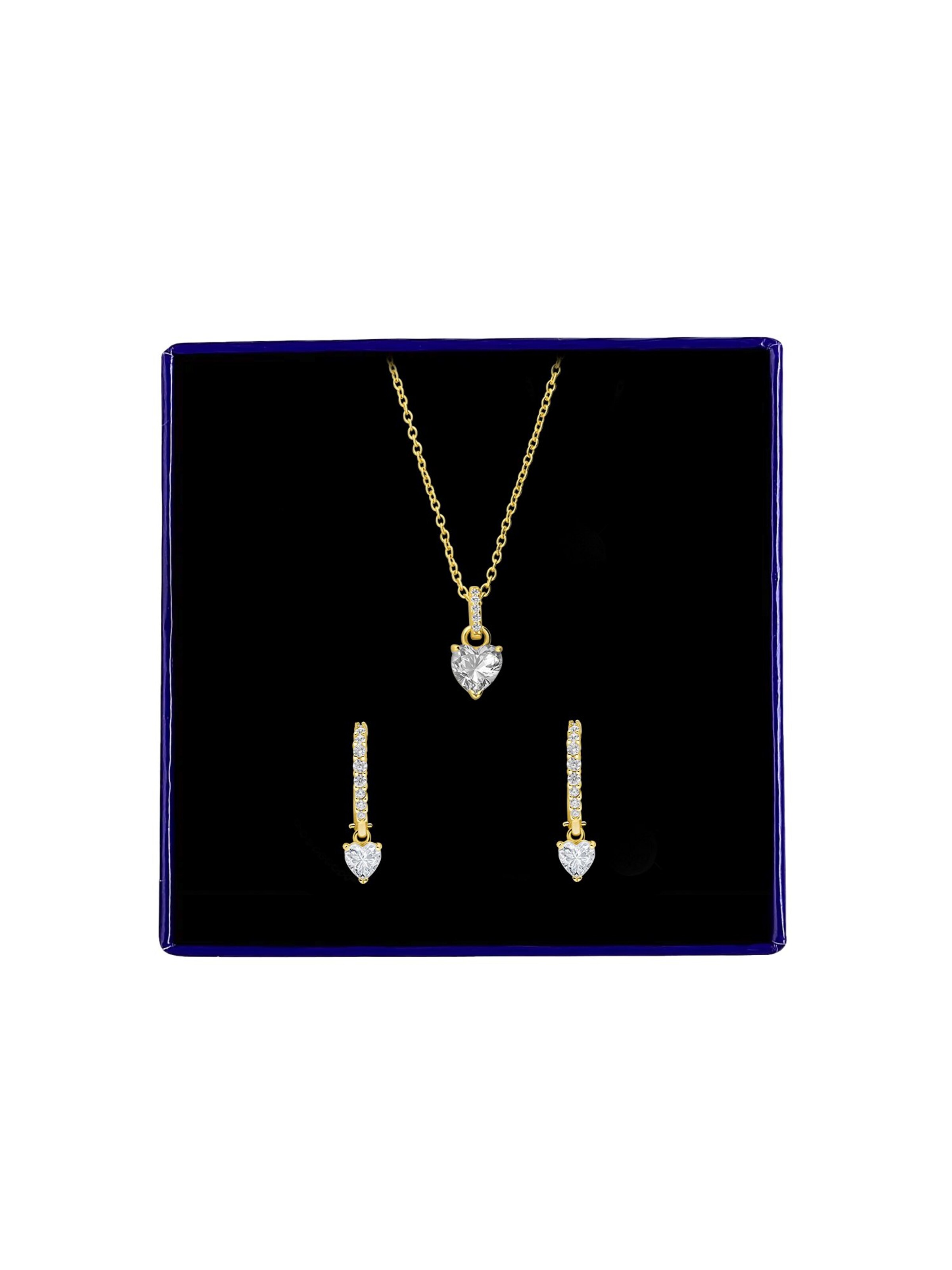 Lucardi Schmuckset 'Klassisch' in Gold