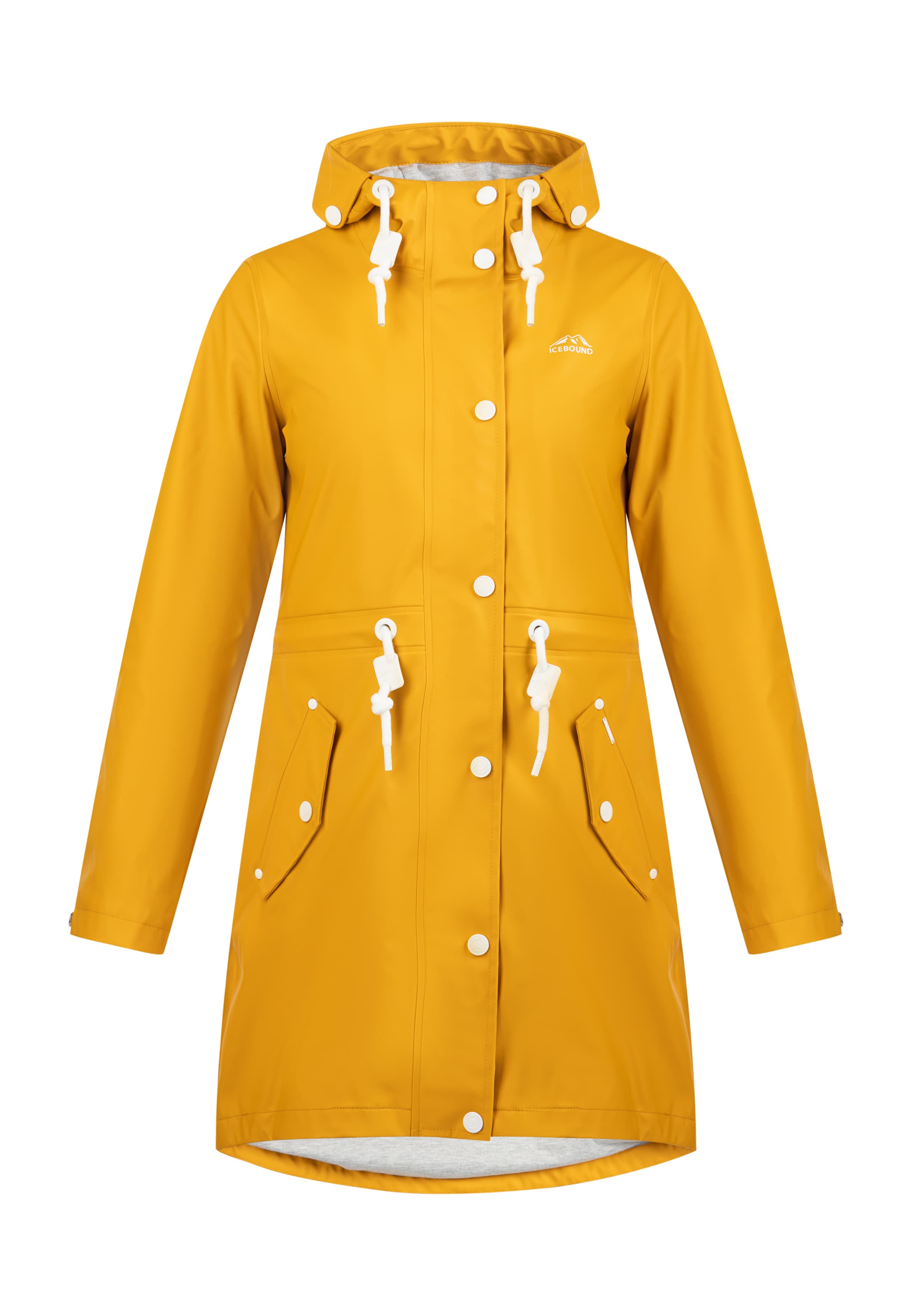 Yuka Raincoat in Yellow: front