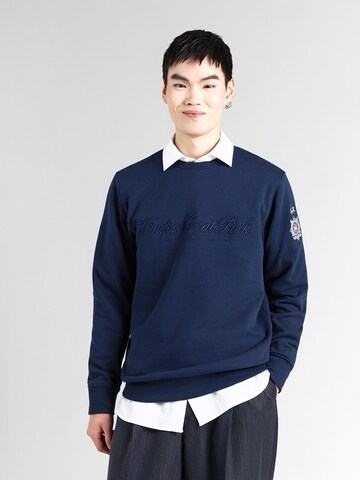 Sweat-shirt La Martina en bleu : devant