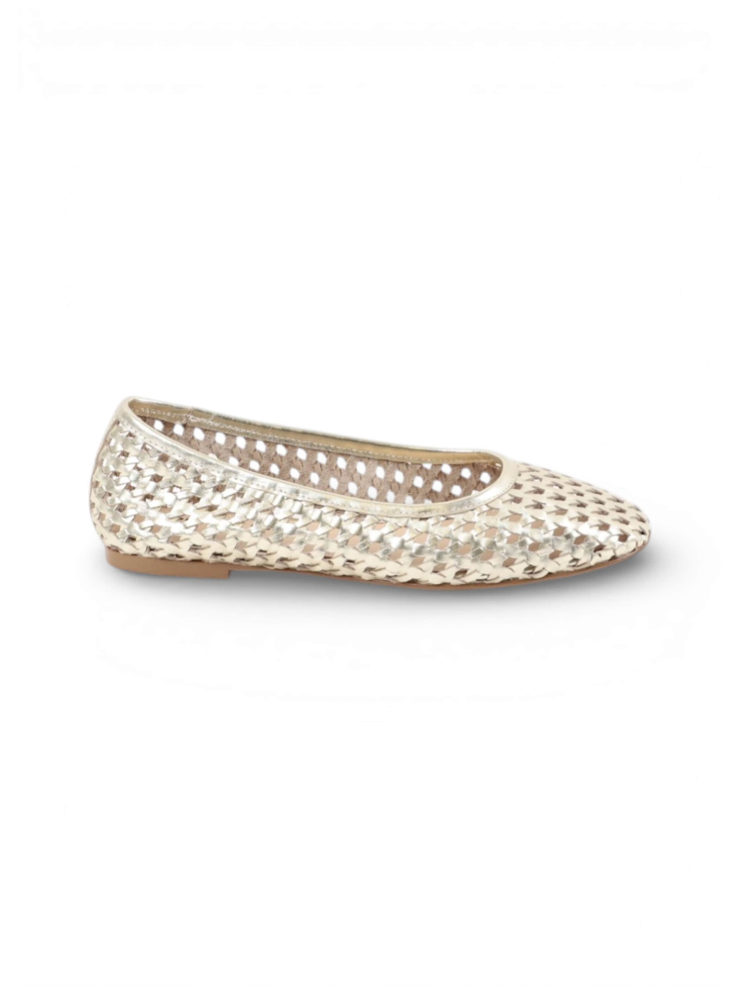 Apple of Eden Ballet Flats 'DASHA' in Beige: front