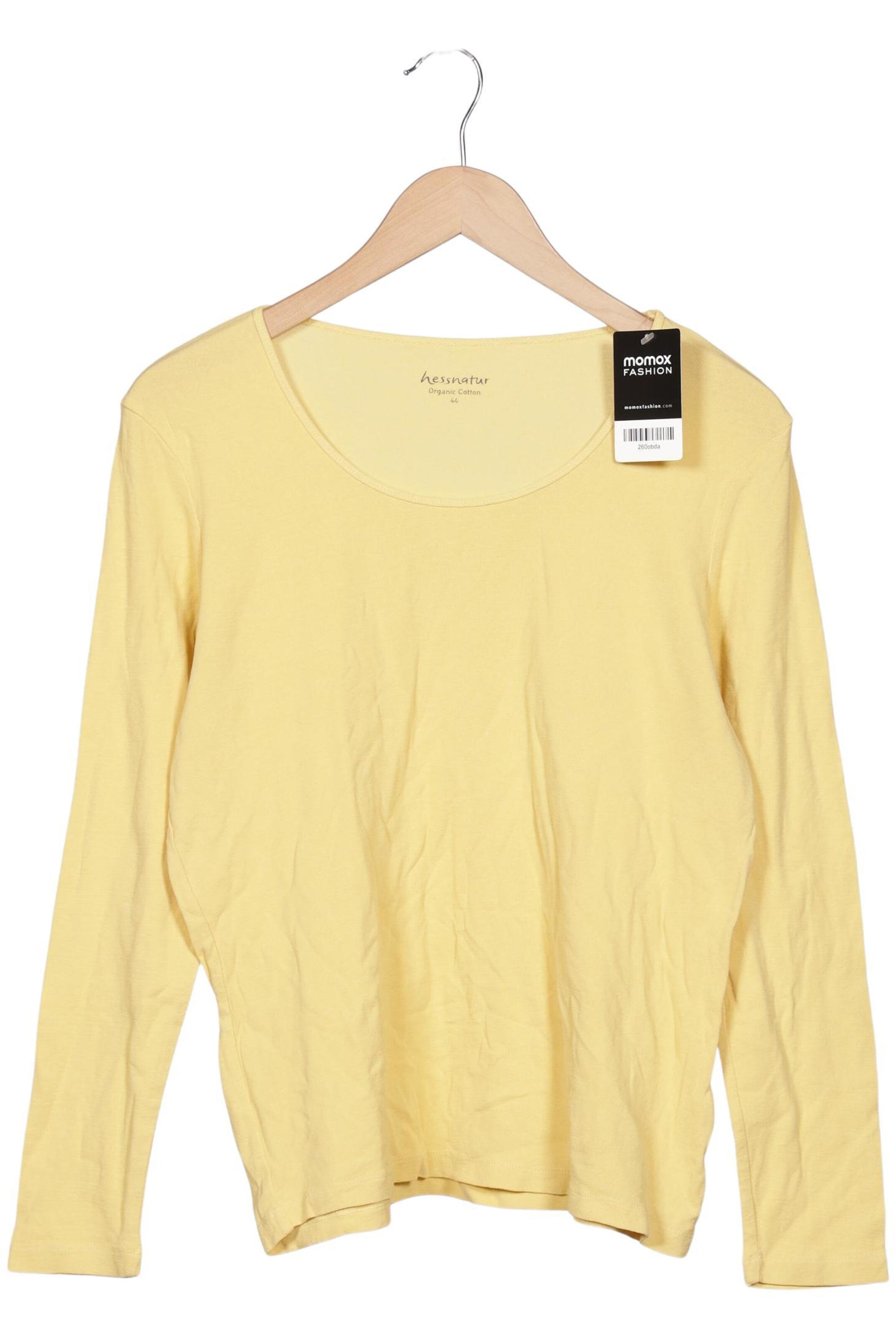 hessnatur Top & Shirt in XXL in Yellow: front