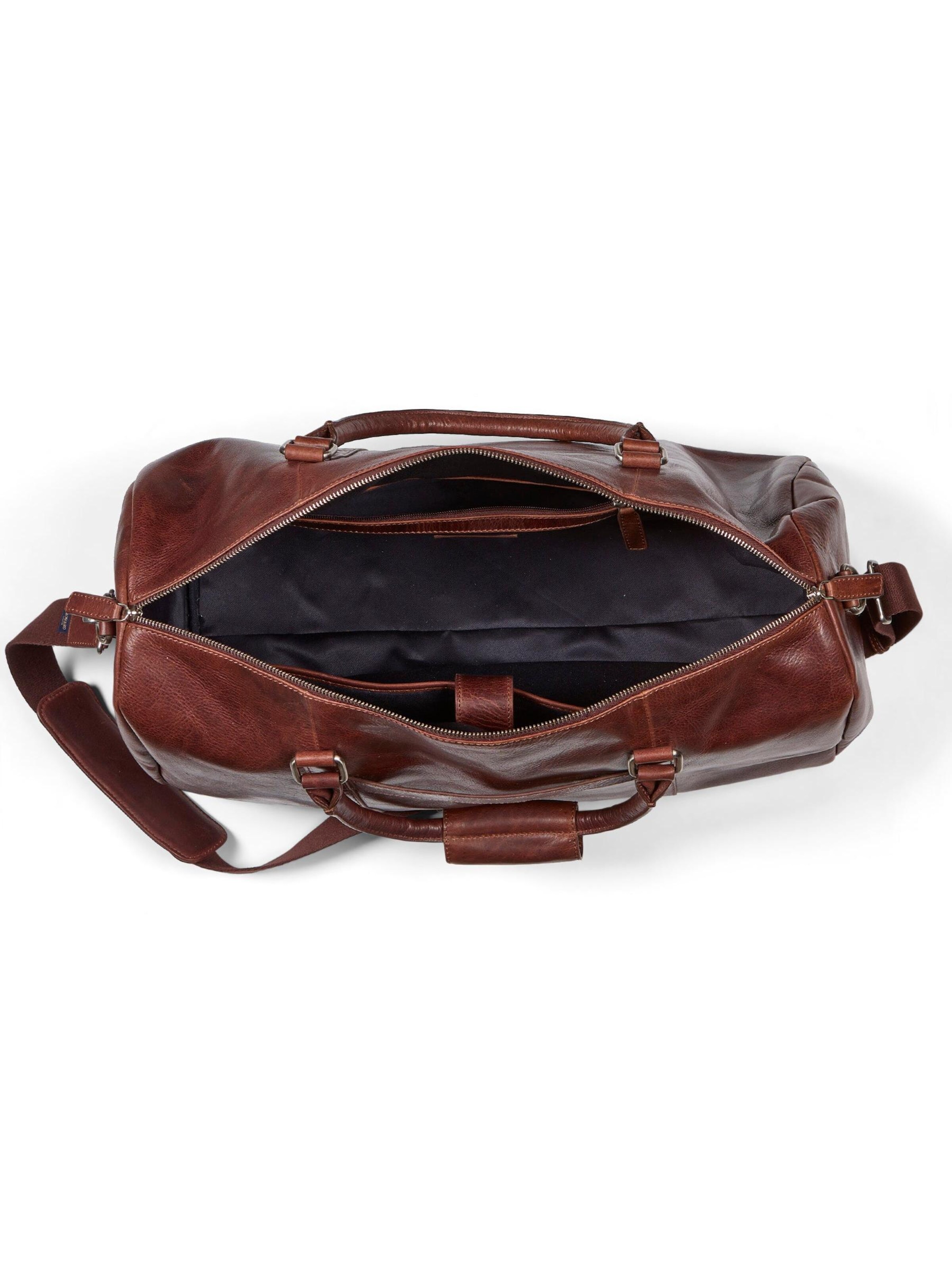 Borsa weekend 'Weekend Bag Hunter Brown' di Howard London in marrone