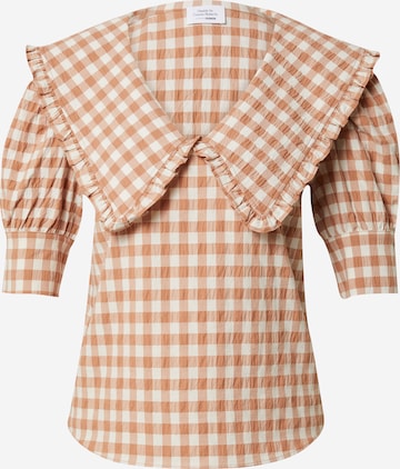 Daahls by Emma Roberts exclusively for ABOUT YOU Blouse 'Gina' in Brown: front