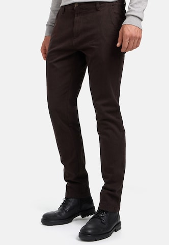 INDICODE JEANS Regular Chino trousers ' INAsher ' in Brown