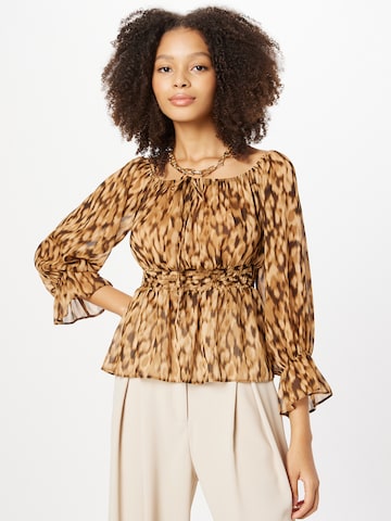 River Island - Blusa em castanho: frente