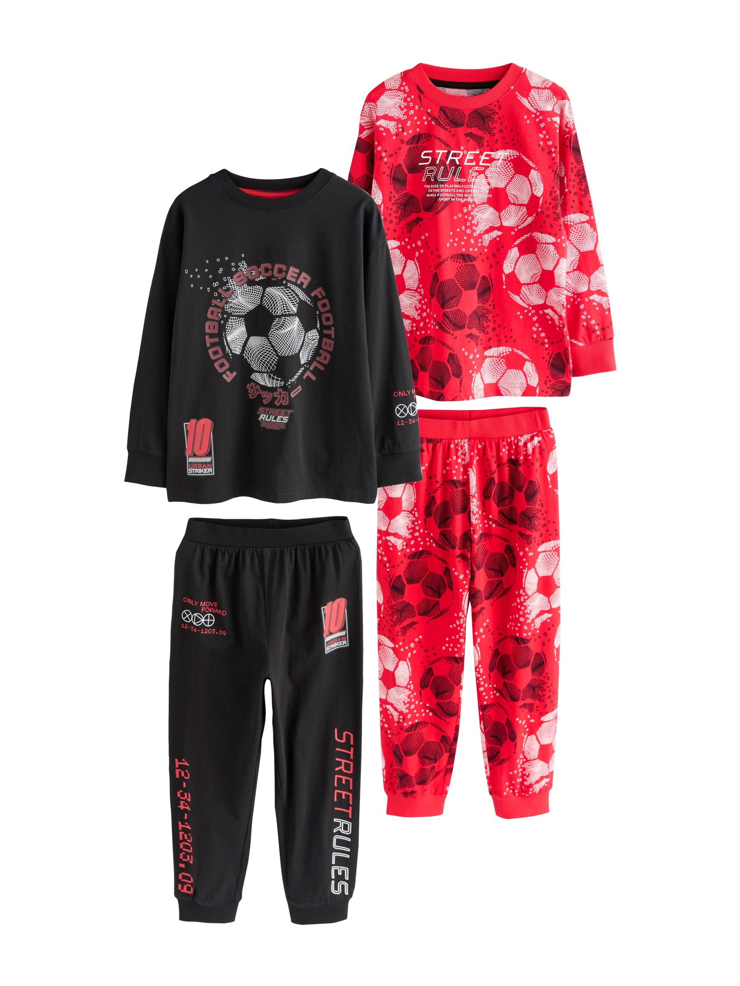 Pijamale de la Next pe mai multe culori: față