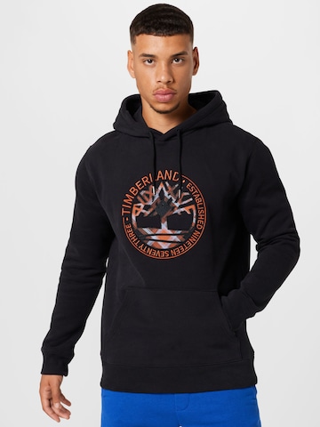 TIMBERLAND Sweatshirt 'Little Cold River' in Black: front