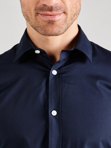 JJ Rebel Slim fit Button Up Shirt 'JREBGAVIN' in Blue