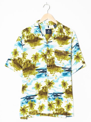 Caribbean Joe Button Up Shirt in M-L in Mixed colors: front