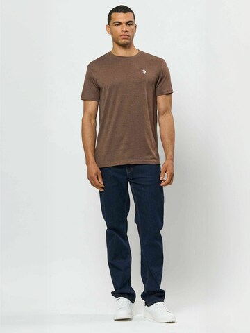 U.S. POLO ASSN. Regular Fit T-shirt ' UMArjun ' in Braun