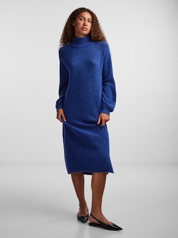 Y.A.S Gebreide jurk 'BALIS' in Blauw: voorkant