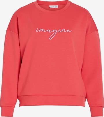 Felpa 'VISIFFI' di VILA in arancione: frontale