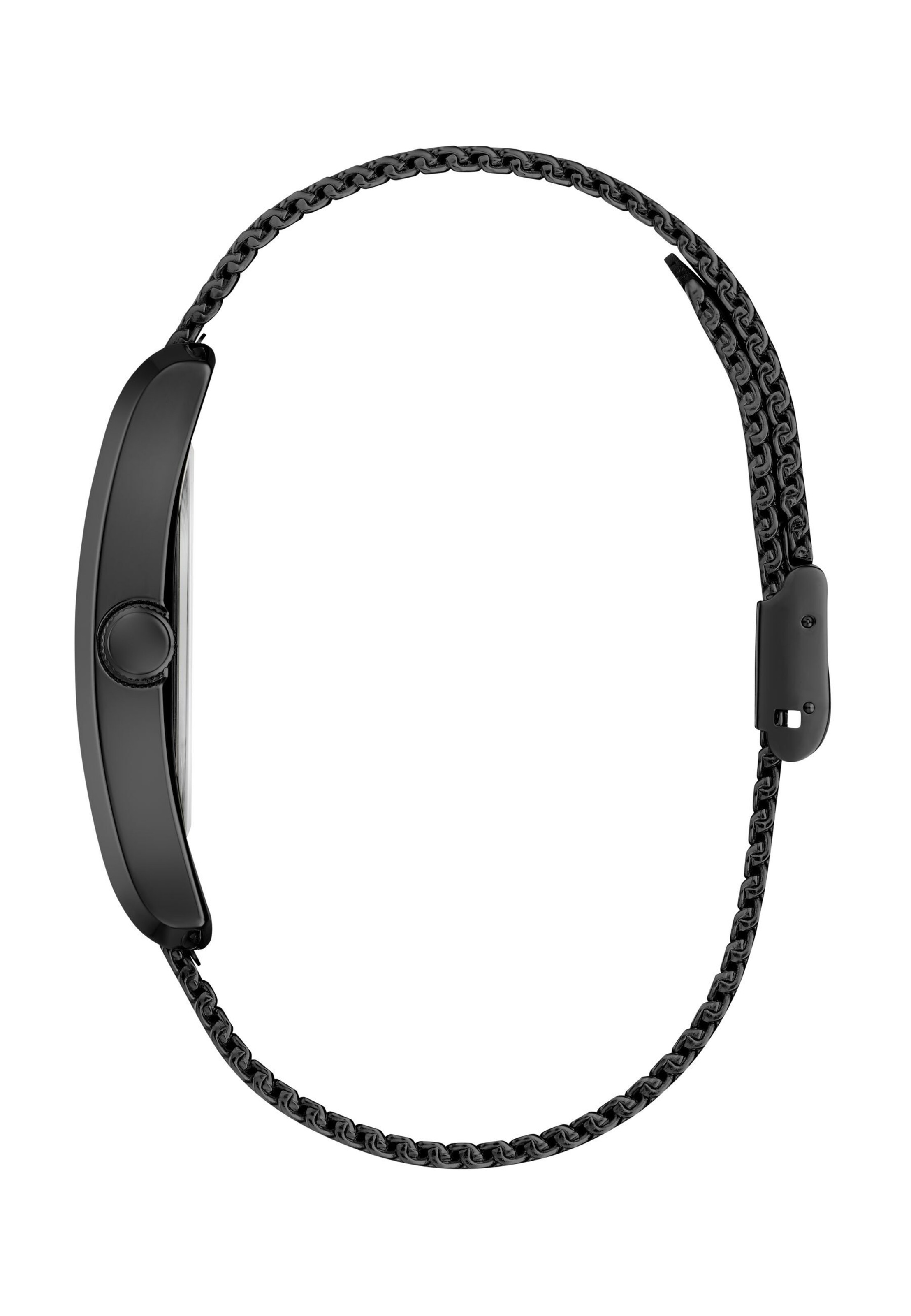 GUESS Uhr 'Clyde' in Schwarz