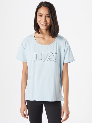 T-shirt fonctionnel UNDER ARMOUR en bleu : devant