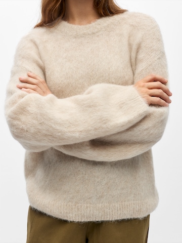OBJECT Sweater 'OBJHARRY' in Beige
