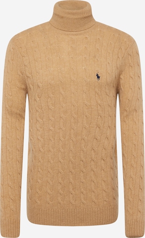 Pull-over Polo Ralph Lauren en beige : devant