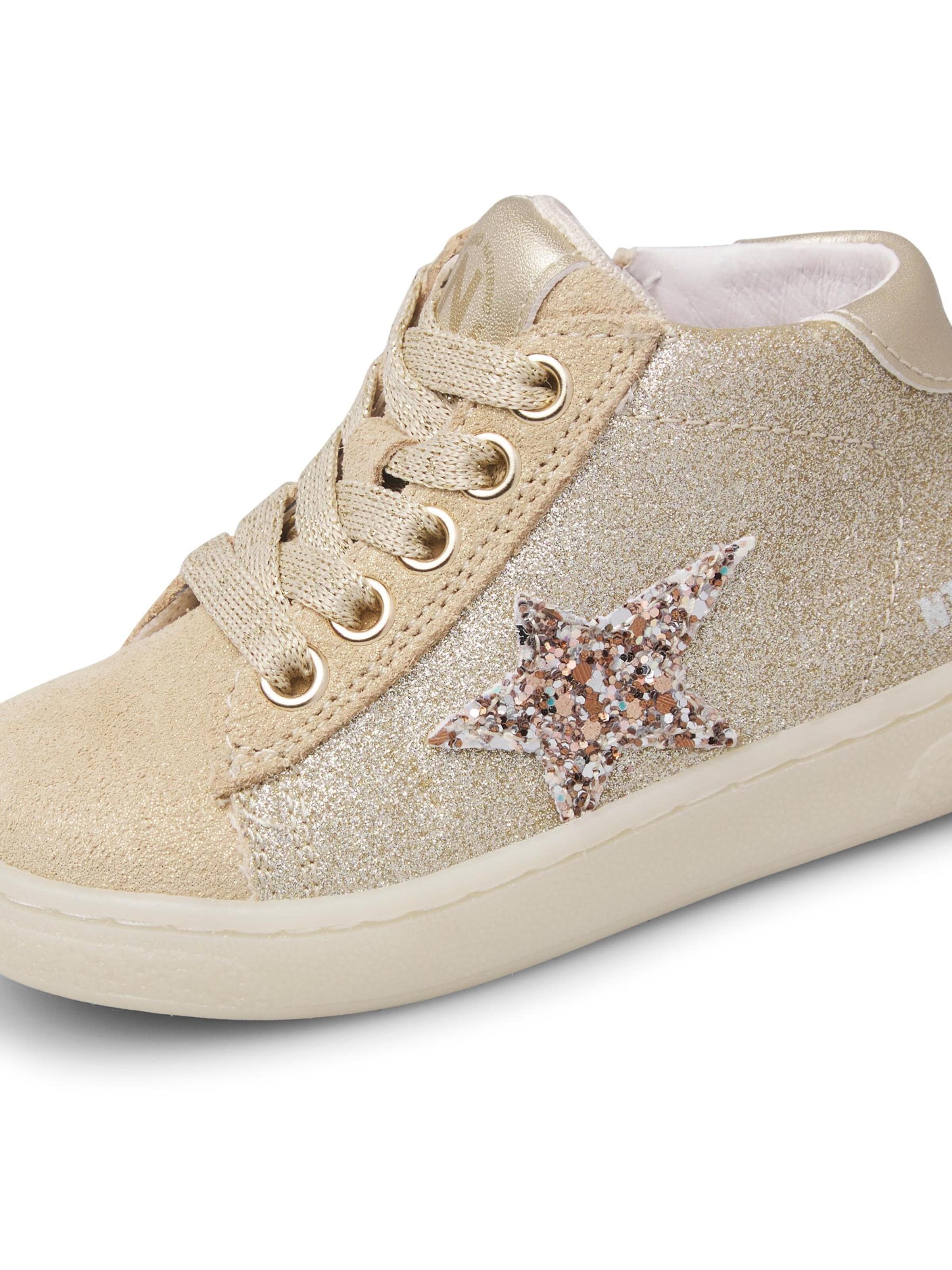 NATURINO Sneakers 'PINN HIGH ZIP.' in Goud