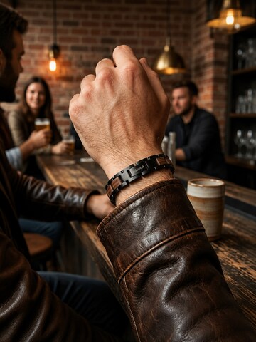 Holzwerk - Pulsera 'BORNSEE' en marrón