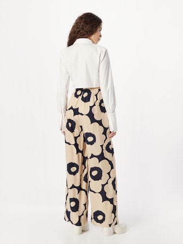 Marimekko Wide Leg Housut 'Solja' värissä sininen