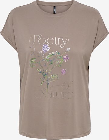 T-shirt 'ONLFREE NEW' ONLY en gris : devant