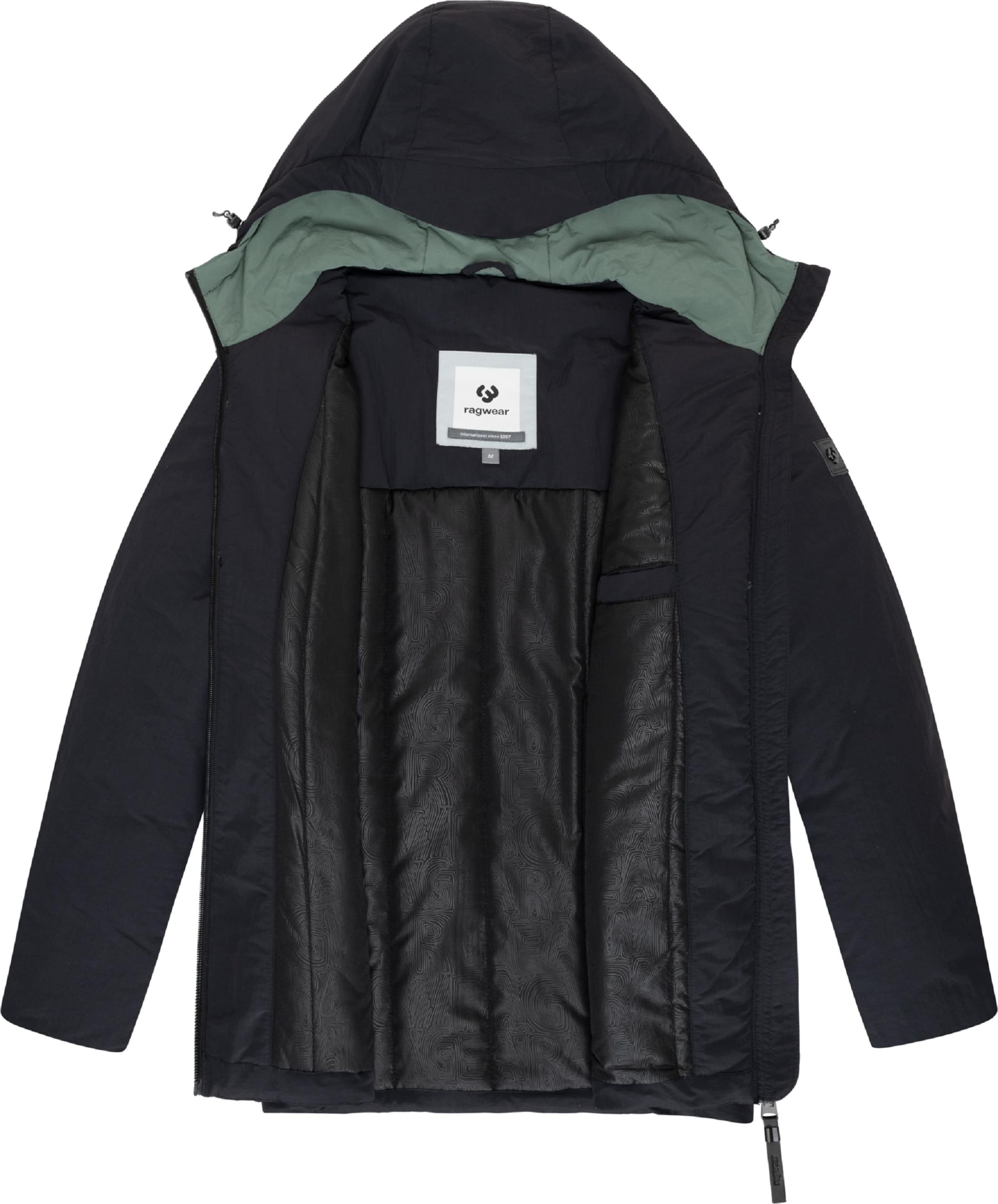 Ragwear Winter Jacket 'Cassey' in Black