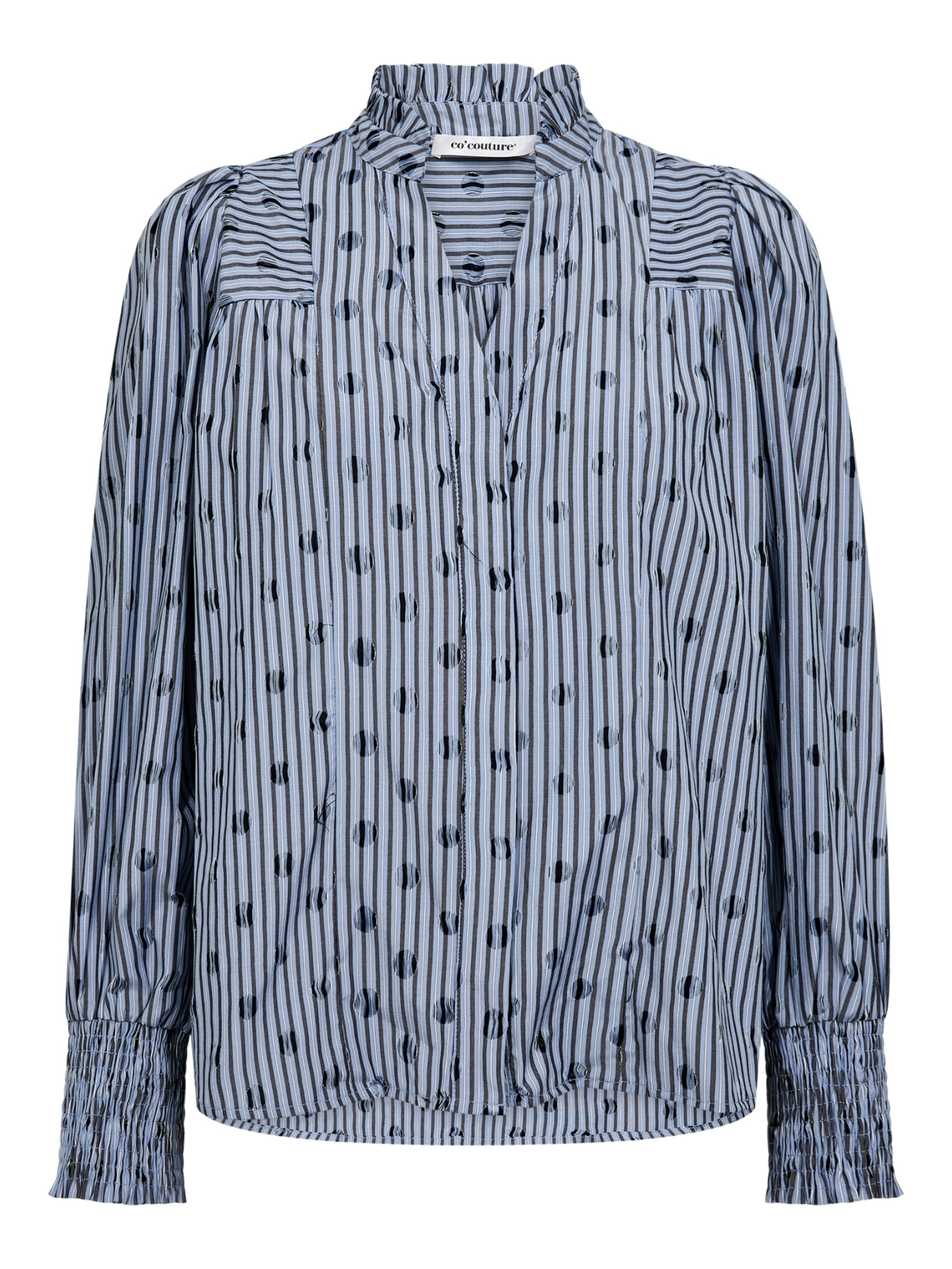 Camicia da donna 'Trixie' di co'couture in blu: frontale