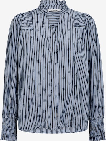 Chemisier 'Trixie' co'couture en bleu : devant