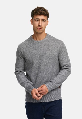 INDICODE JEANS Sweater 'INTrax' in Grey: front