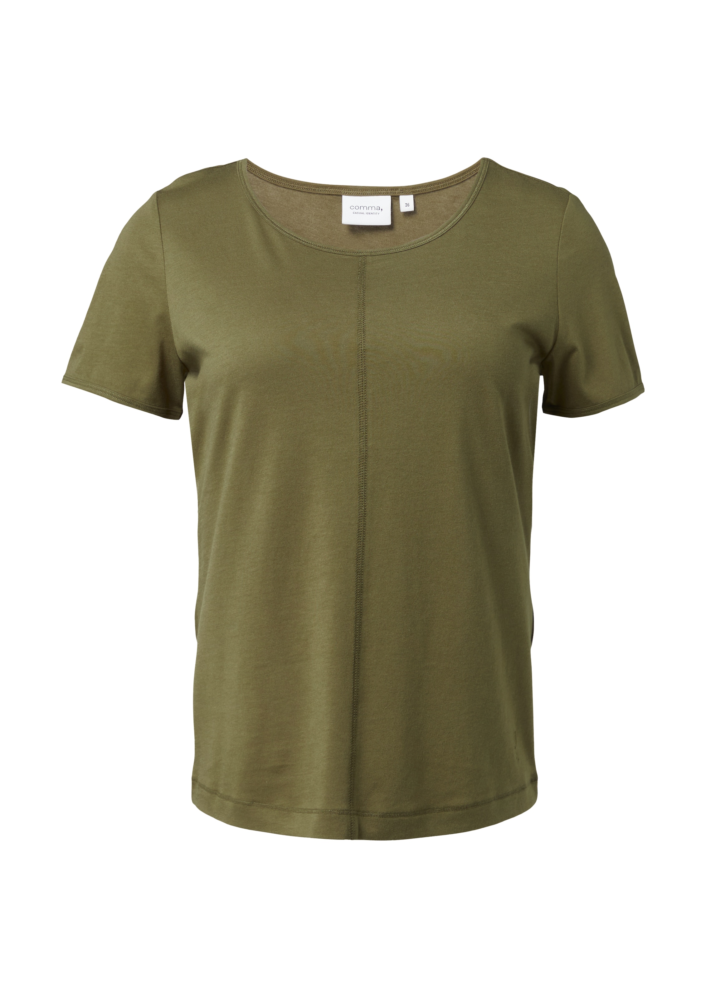 comma casual identity - Camisa em verde: frente