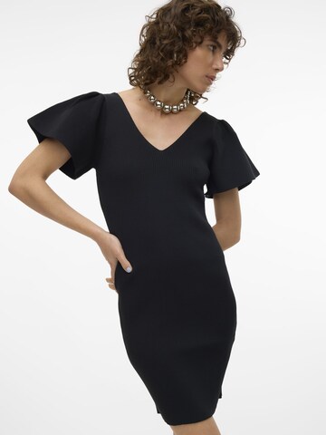 VERO MODA Strickkleid 'GINNY' in Schwarz