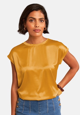 love & roses Shirt in Yellow: front