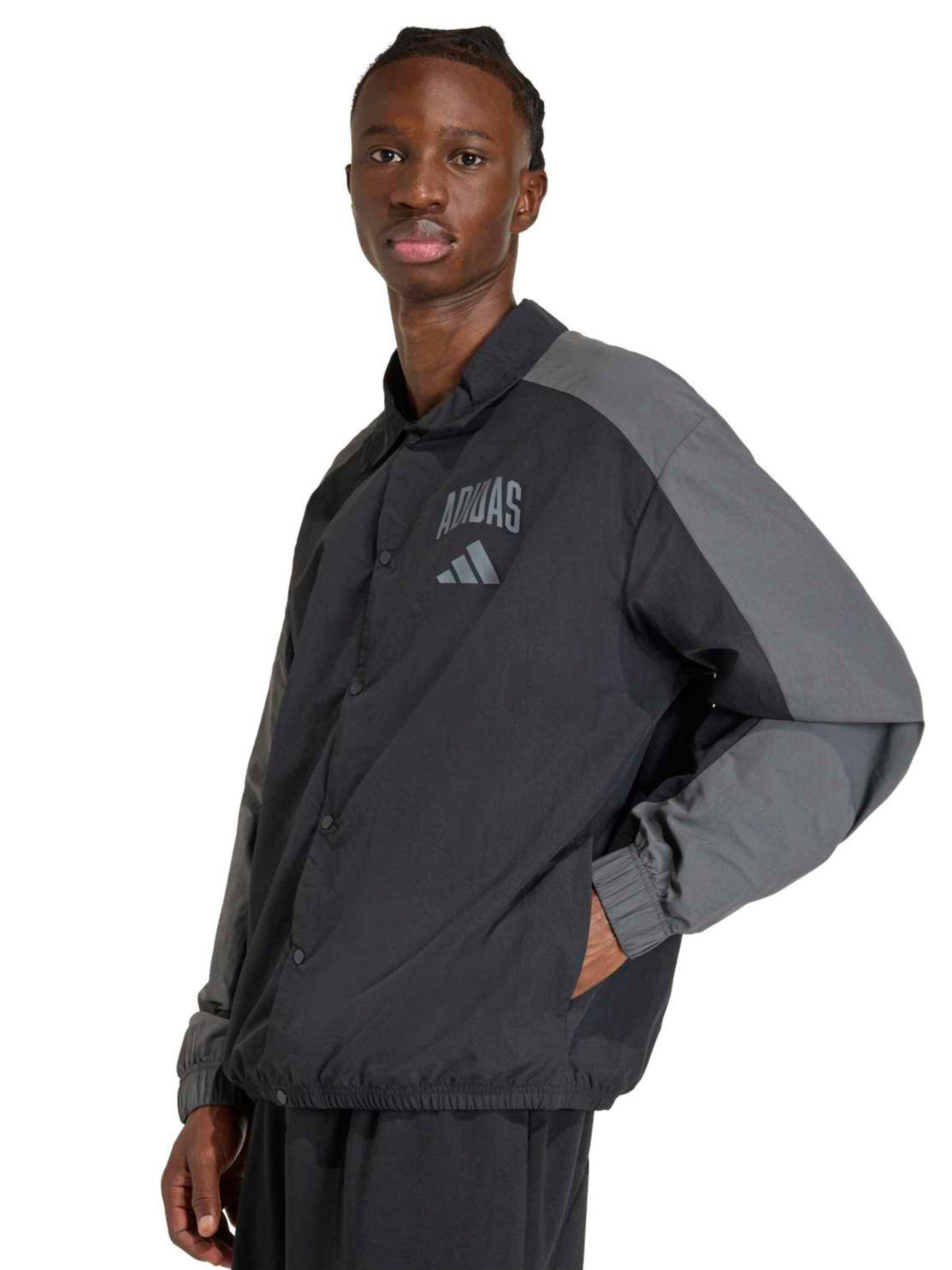 Veste de sport 'COLLEGIATE' ADIDAS SPORTSWEAR en noir : devant