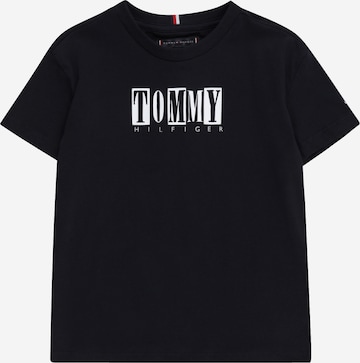 TOMMY HILFIGER T-shirt i blå: framsida